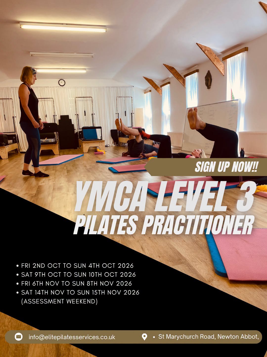 YMCA Level 3 Diploma in Instructing Pilates Matwork